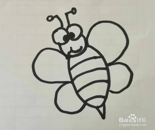 如何画“蜜蜂”简笔画？