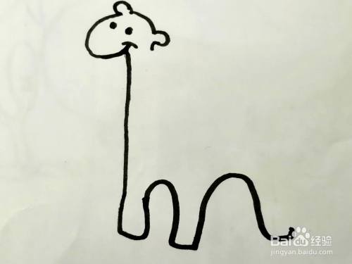 怎样画“长颈鹿”简笔画？