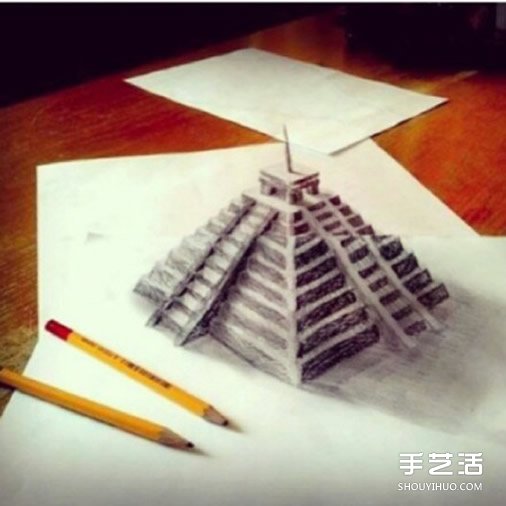 创意3D立体画作品图片 “跃然纸上”的画作  -  www.shouyihuo.com