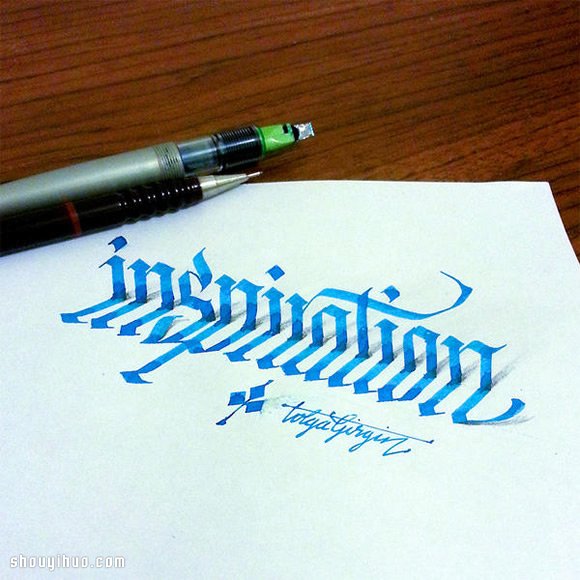 土耳其 Tolga Girgin 的3D立体字体画 -  www.shouyihuo.com