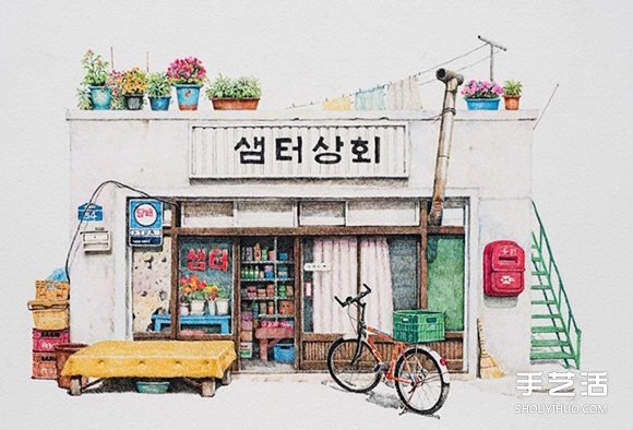 人情味是非卖品！韩国艺术家二十年的柑仔店画作 -  www.shouyihuo.com