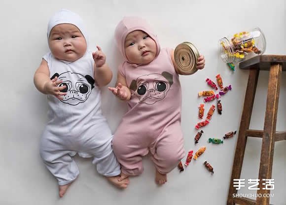 8 个月大的当红明星 早产孪生姐妹花摄影照片 -  www.shouyihuo.com